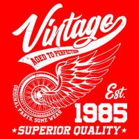 Winged Wheel Vintage 1985 Aged To Perfection Superior Quality 40th Birthday T-Shirt