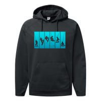 Wakeboarding Wakeboarder Vintage Wakeboard Performance Fleece Hoodie