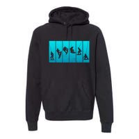 Wakeboarding Wakeboarder Vintage Wakeboard Premium Hoodie