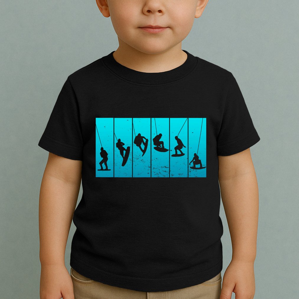 Wakeboarding Wakeboarder Vintage Wakeboard Toddler T-Shirt