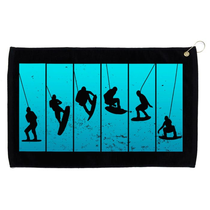 Wakeboarding Wakeboarder Vintage Wakeboard Grommeted Golf Towel