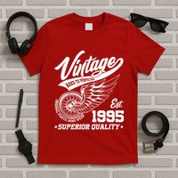 Winged Wheel Vintage 1995 Aged To Perfection Superior Quality 30th Birthday T-Shirt