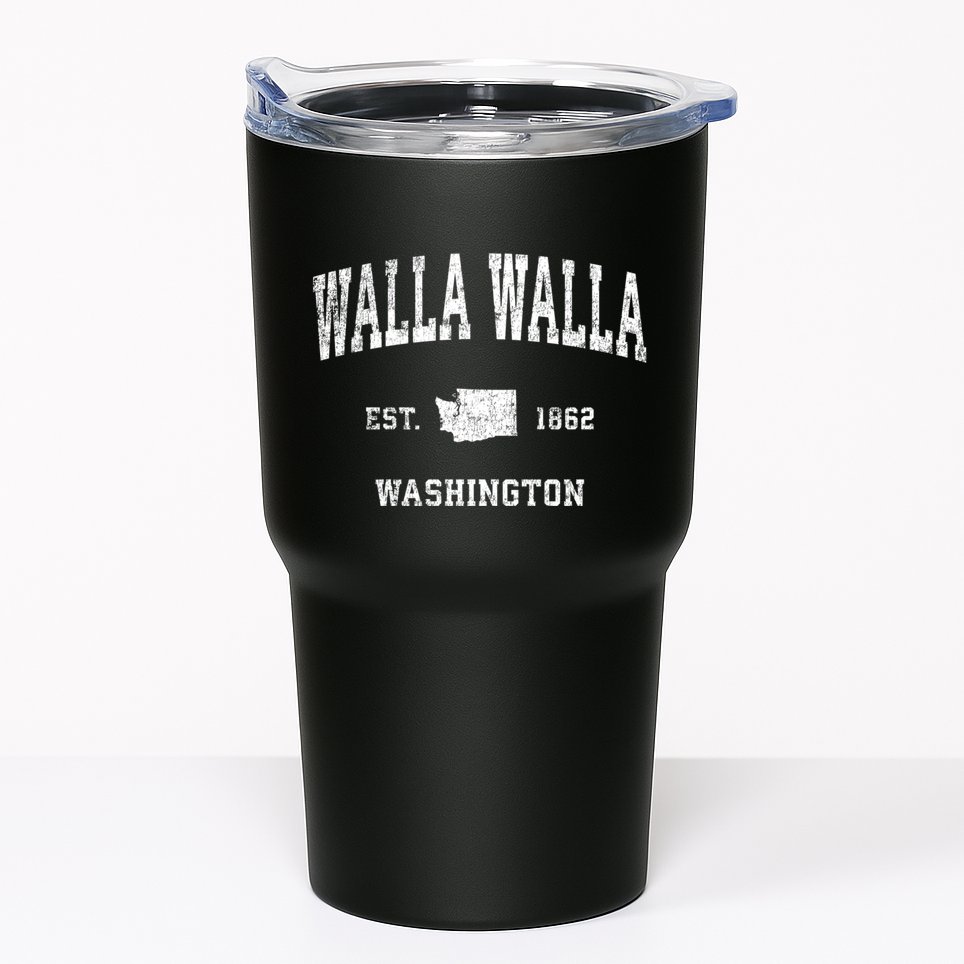 Walla Walla Washington Wa Vintage Sports Tumbler