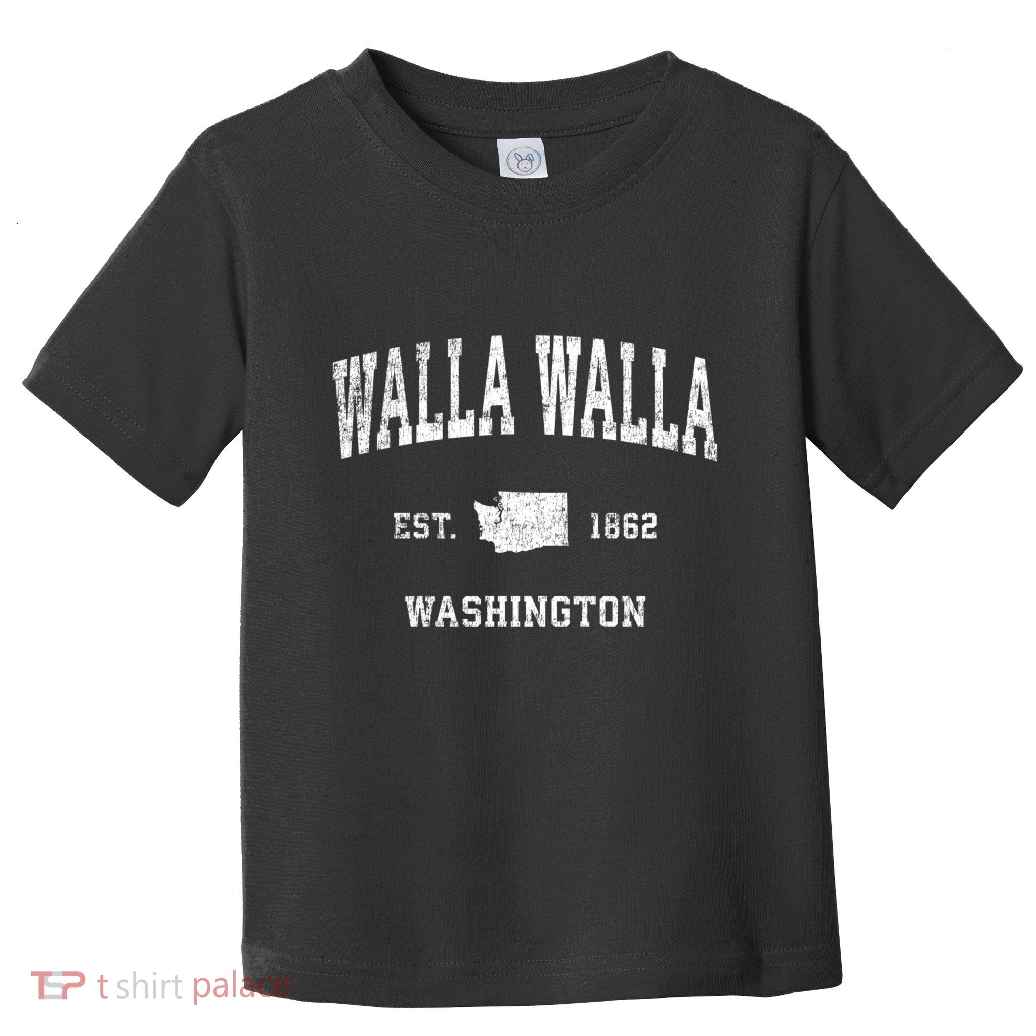 Walla Walla Washington Wa Vintage Sports Toddler T-Shirt