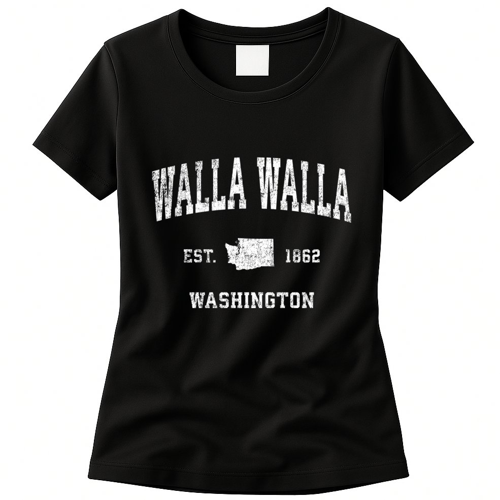 Walla Walla Washington Wa Vintage Sports Womens T-Shirt