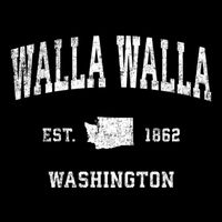 Walla Walla Washington Wa Vintage Sports Kids T-Shirt