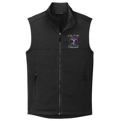 Why Walk When You Can Cartwheel Gymnast Gymnastic Tumbling Collective Smooth Fleece Vest