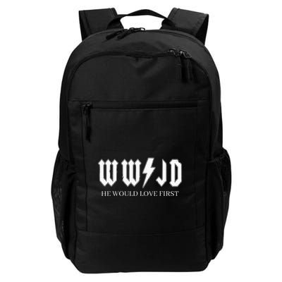 Wwjd What Would Jesus Do He Would Love First Daily Commute Backpack