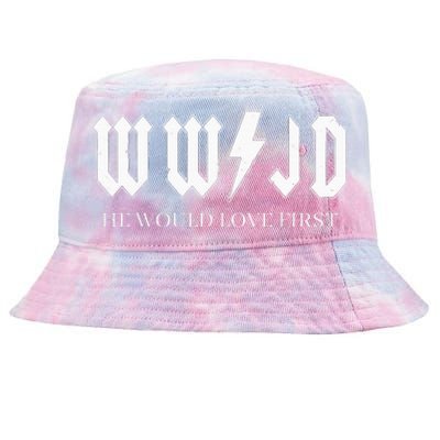 Wwjd What Would Jesus Do He Would Love First Tie-Dyed Bucket Hat