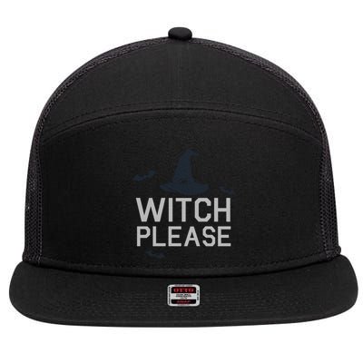 Well Worn Witch Please Gift 7 Panel Mesh Trucker Snapback Hat