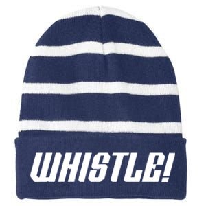 Whistle Whistle Striped Beanie with Solid Band