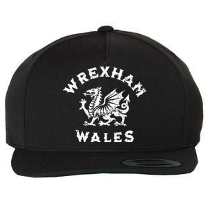 Wrexham Wales Welsh Dragon Flag Wool Snapback Cap