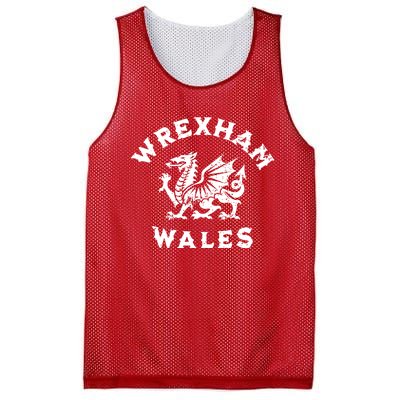 Wrexham Wales Welsh Dragon Flag Vintage Mesh Reversible Basketball Jersey Tank