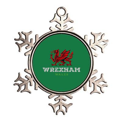 Wrexham Wales Welsh Dragon Flag Metallic Star Ornament