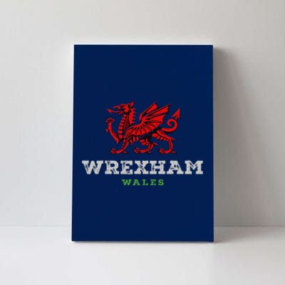 Wrexham Wales Welsh Dragon Flag Canvas