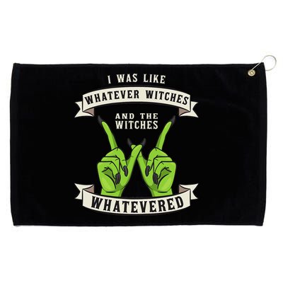 Whatever Witches Witch Wiccan Costume Funny Halloween Gifts Grommeted Golf Towel