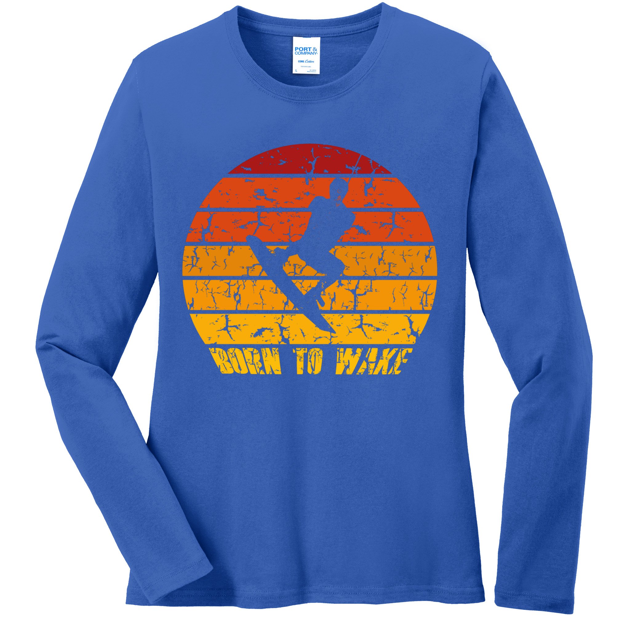 Wakeboard Wakeboarder Wakeboarding Freestyle Wake Board Gift Ladies Long Sleeve Shirt