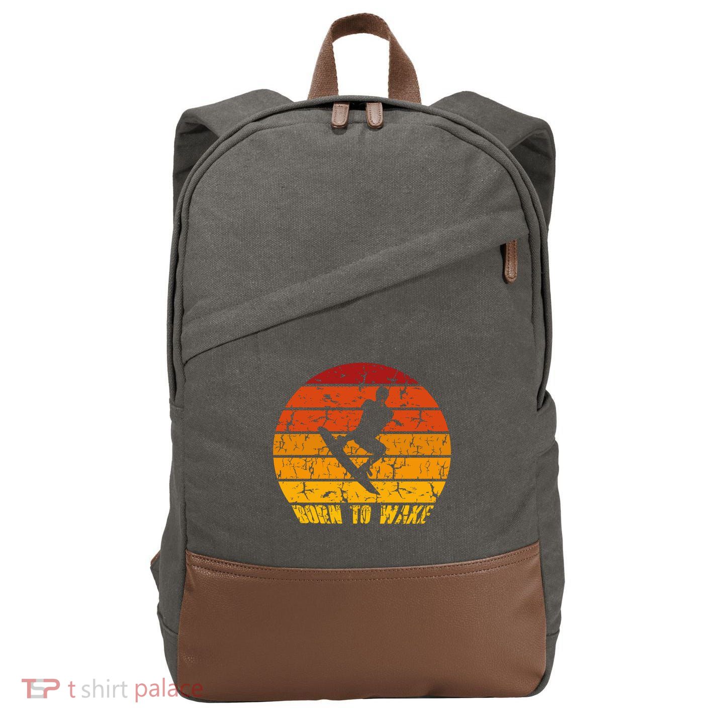 Wakeboard Wakeboarder Wakeboarding Freestyle Wake Board Gift Cotton Canvas Backpack