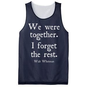 Walt Whitman We Were Together Romantic Love Couple Mesh Reversible Basketball Jersey Tank