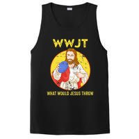 WWJT What would Jesus throw Frisbee disc golf sport PosiCharge Competitor Tank