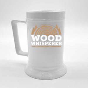 Wood Whisperer Woodworking Carpenter Wookdworker Joiner Gift Beer Stein