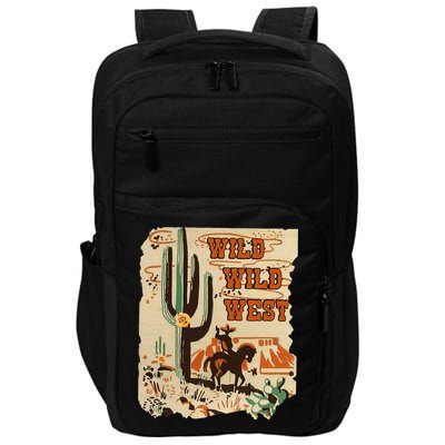 Wild Wild West Western Life Southwest Desert Vibes Cactus Impact Tech Backpack