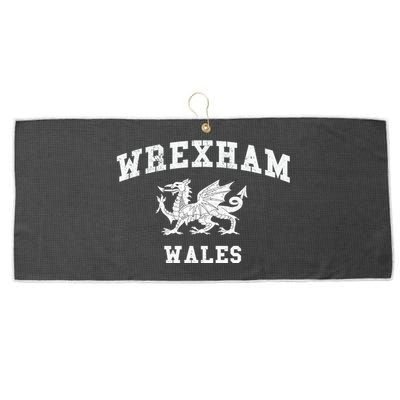 Wrexham Wales Large Microfiber Waffle Golf Towel