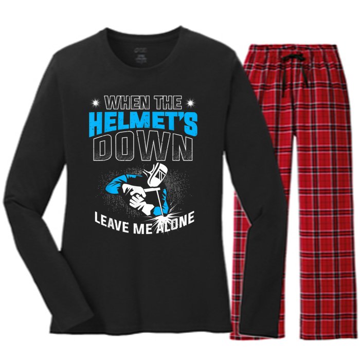 Welding Welders Women's Long Sleeve Flannel Pajama Set 