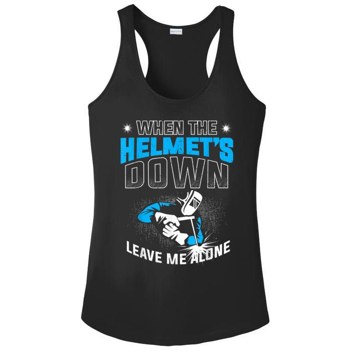 Welding Welders Ladies PosiCharge Competitor Racerback Tank