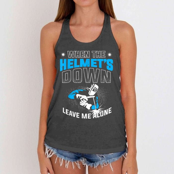 Welding Welders Women's Knotted Racerback Tank