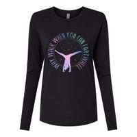 Why Walk When You Can Cartwheel Gymnast Gymnastic Gifts Girl Womens Cotton Relaxed Long Sleeve T-Shirt