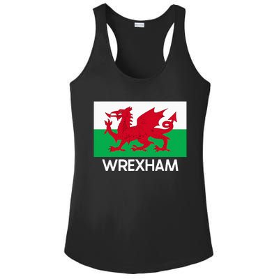 W.R.E.X.H.A.M Wales Welsh Flag Baner Y Ddraig Goch Ladies PosiCharge Competitor Racerback Tank