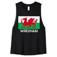 W.R.E.X.H.A.M Wales Welsh Flag Baner Y Ddraig Goch Women's Racerback Cropped Tank