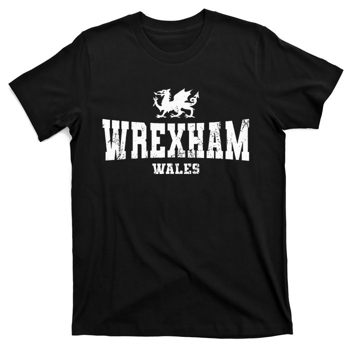 Wrexham Wales Welsh Dragon Flag Cymru T-Shirt