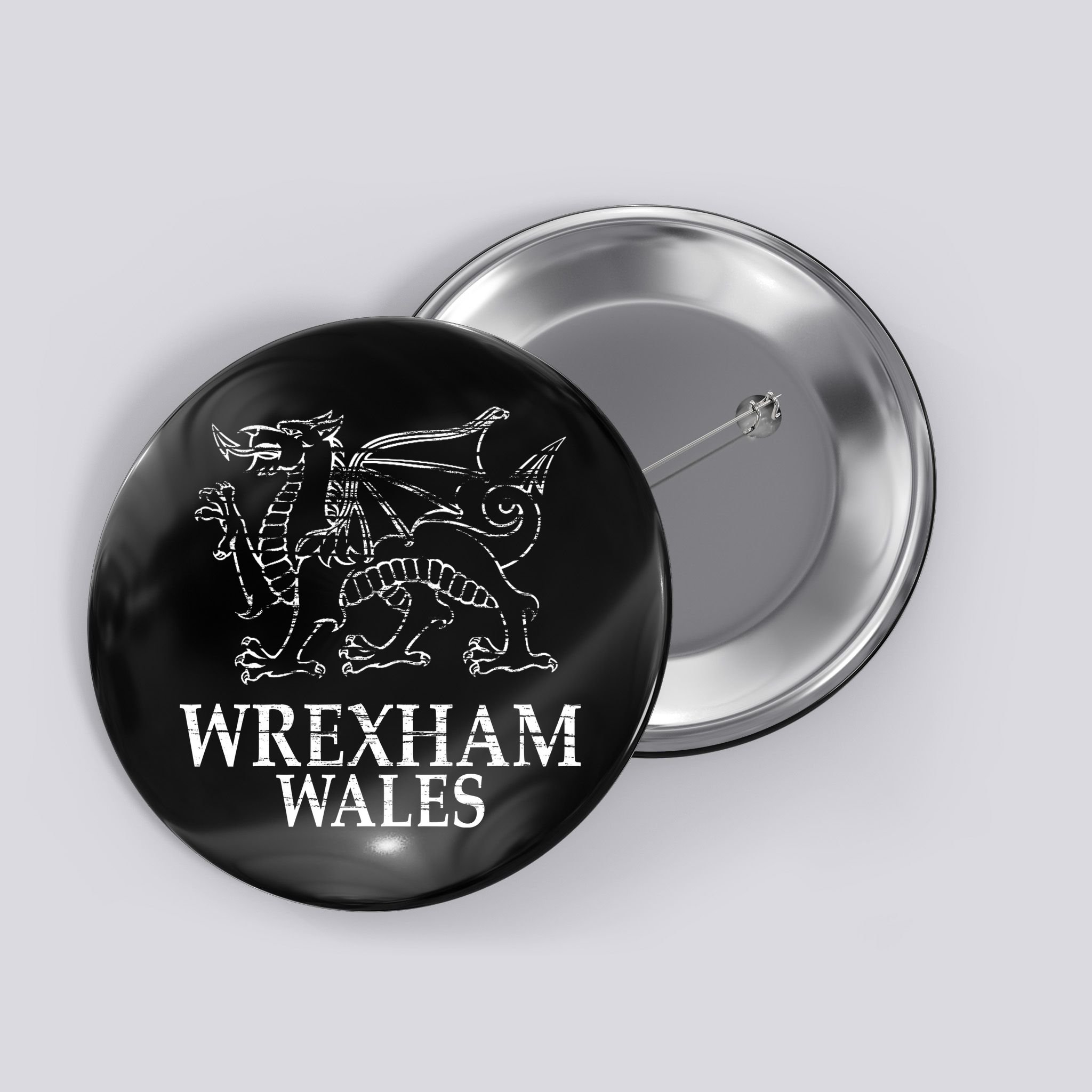 Wrexham Wales Button