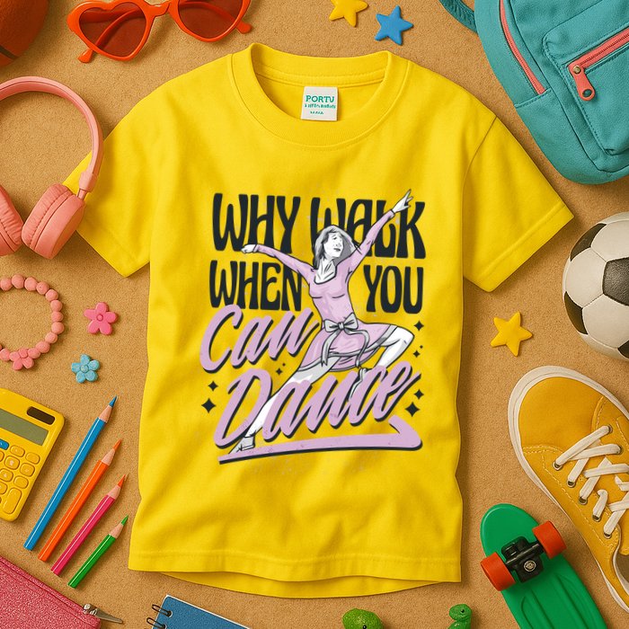 Why Walk When You Can Dance Kids T-Shirt