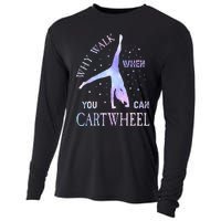 Why Walk When You Can Cartwheel Cute Gymnastics Cooling Performance Long Sleeve Crew