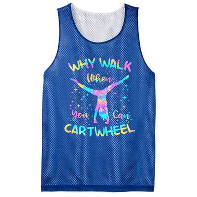 Why Walk When You Can Cartwheel Gymnast Gymnastic Tumbling  Mesh Reversible Basketball Jersey Tank