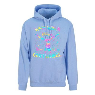 Why Walk When You Can Cartwheel Gymnast Gymnastic Tumbling  Unisex Surf Hoodie