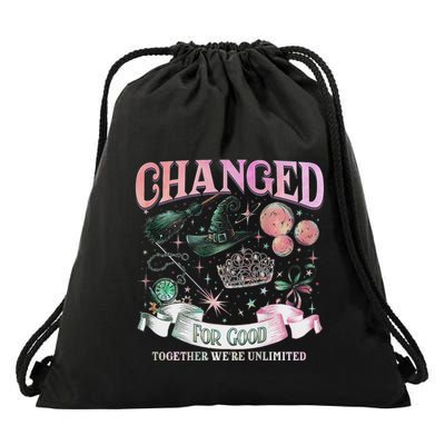 Women Witch Wickedly 2 Sided Change For Good Together Drawstring Bag