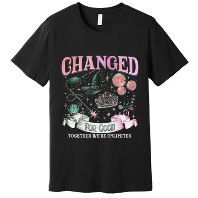 Women Witch Wickedly 2 Sided Change For Good Together Premium T-Shirt
