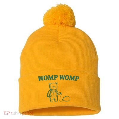 Womp Womp Pom Pom 12in Knit Beanie