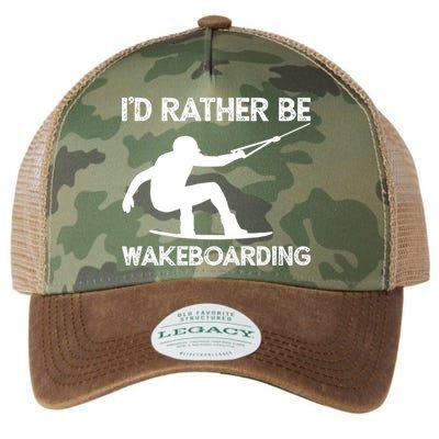 Wakeboarding Wakeboarder Wakeboard Funny Gift Legacy Tie Dye Trucker Hat