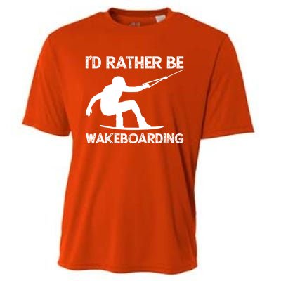 Wakeboarding Wakeboarder Wakeboard Funny Gift Cooling Performance Crew T-Shirt