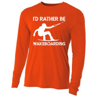 Wakeboarding Wakeboarder Wakeboard Funny Gift Cooling Performance Long Sleeve Crew