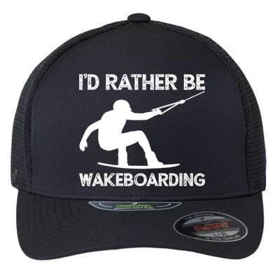 Wakeboarding Wakeboarder Wakeboard Funny Gift Flexfit Unipanel Trucker Cap