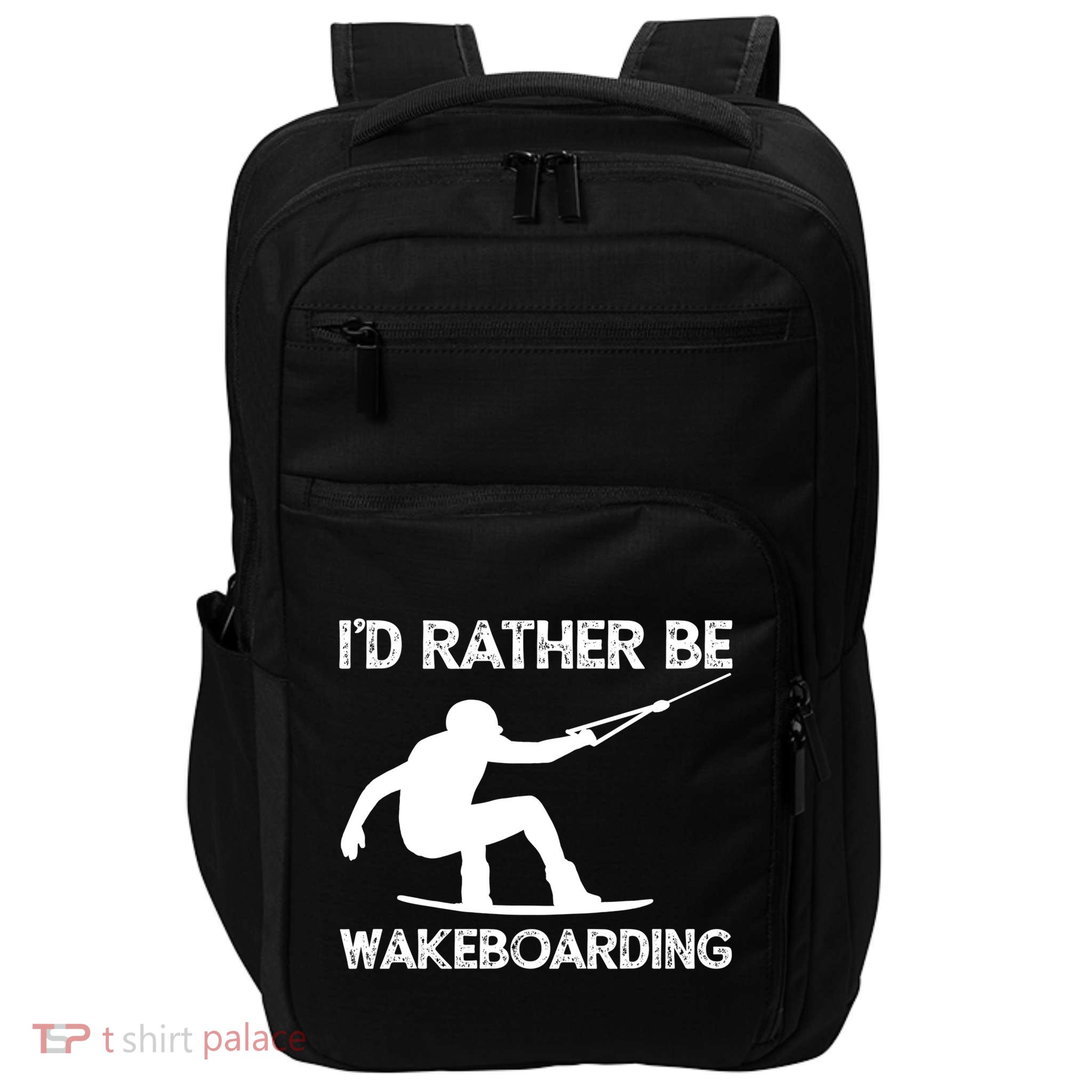 Wakeboarding Wakeboarder Wakeboard Funny Gift Impact Tech Backpack