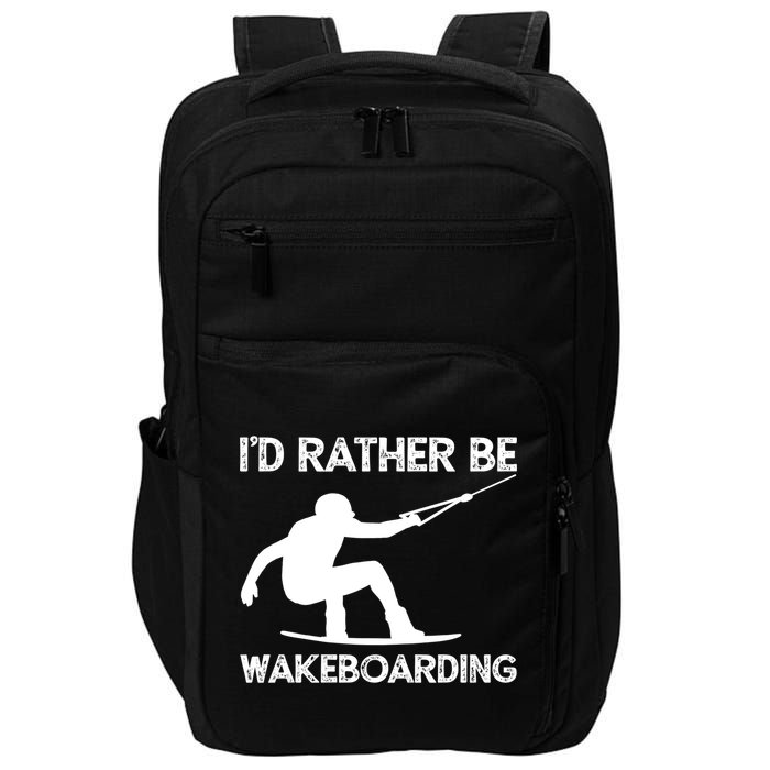 Wakeboarding Wakeboarder Wakeboard Funny Gift Impact Tech Backpack