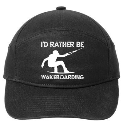 Wakeboarding Wakeboarder Wakeboard Funny Gift 7-Panel Snapback Hat