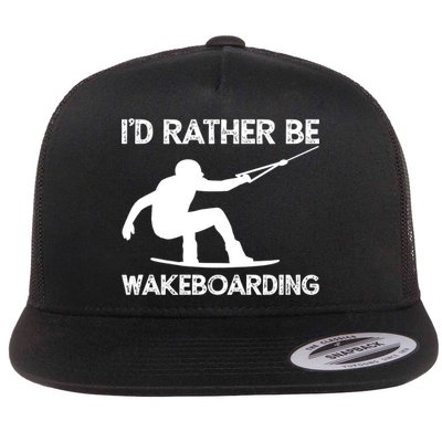 Wakeboarding Wakeboarder Wakeboard Funny Gift Flatbill Hat